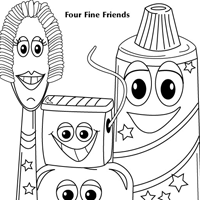 coloring book oral hygiene products